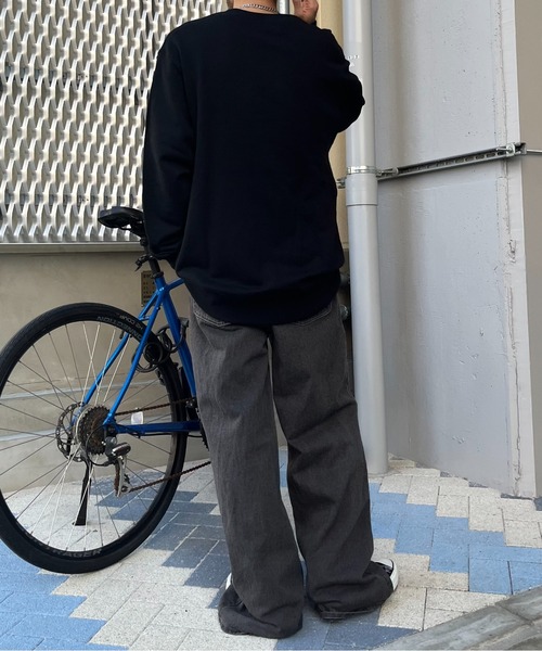 MODISH GAZE（モディシュガゼ）の「【MODISH GAZE】スケータードッグ裏毛スウェット(CP)（スウェット・メンズ・アッシュグレー/杢グレー/ブラック・L）」の18枚目の写真