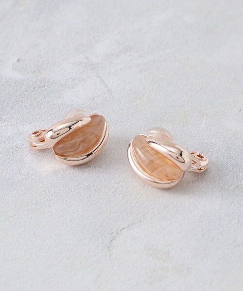 grove（グローブ）の「カラーメタルイヤリング（イヤリング・レディース・シルバー/ゴールド/ピンクゴールド・00）」の2枚目の写真