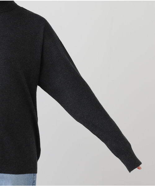 IENA(イエナ)の「cash&barba/キャッシュ&バルバ MONGORIAN CASHMERE T/N ニット(ニット/セーター・レディース・アイボリー/ブラック・1)」の10枚目の写真
