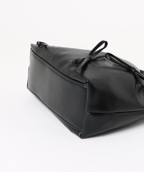 L LABEL（エルラベル）の「リボン付チェーンショルダーバッグ（ショルダーバッグ・レディース・ホワイト/ピンク/ブラック/シルバー・FREE）」の10枚目の写真