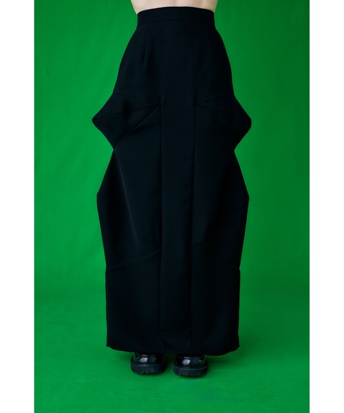 ポリエステルダブルクロス 凸凹スカート（スカート）｜ENFOLD