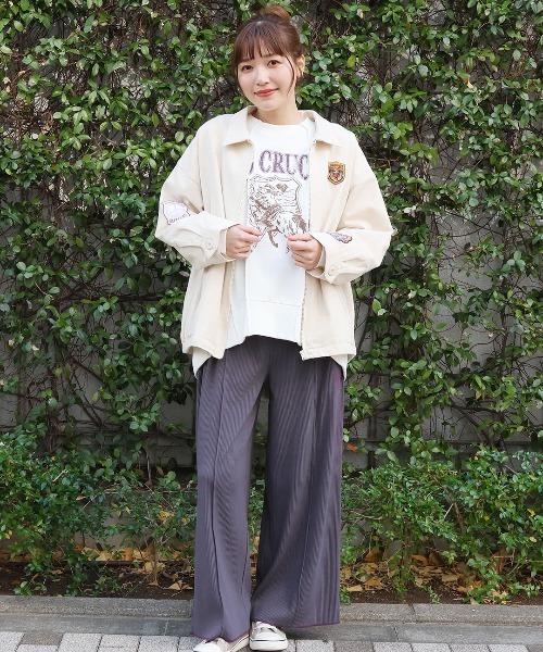 チチカカ(チチカカ)の「ランダムタックプリントプルオーバー(スウェット・レディース・ブラック/オフホワイト/ブルー・FREE)」の4枚目の写真