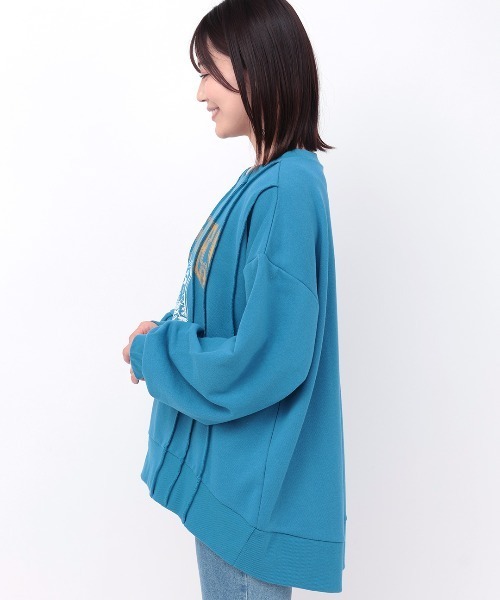 チチカカ(チチカカ)の「ランダムタックプリントプルオーバー(スウェット・レディース・ブラック/オフホワイト/ブルー・FREE)」の10枚目の写真