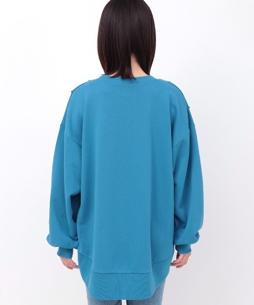 チチカカ(チチカカ)の「ランダムタックプリントプルオーバー(スウェット・レディース・ブラック/オフホワイト/ブルー・FREE)」の11枚目の写真