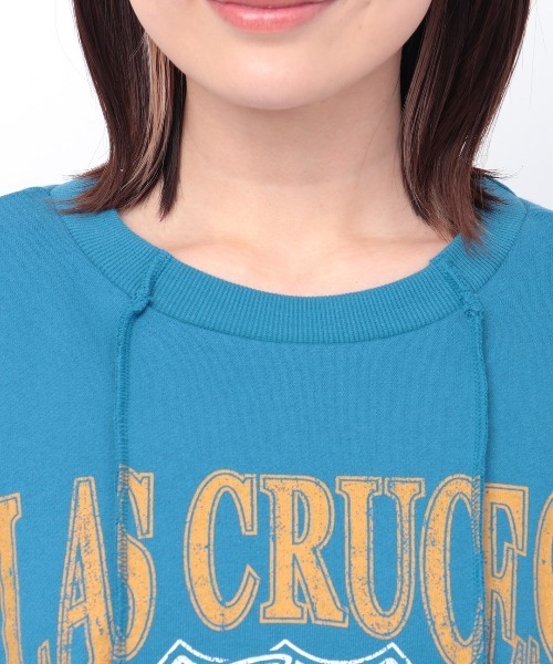 チチカカ(チチカカ)の「ランダムタックプリントプルオーバー(スウェット・レディース・ブラック/オフホワイト/ブルー・FREE)」の12枚目の写真