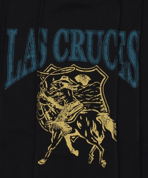 チチカカ(チチカカ)の「ランダムタックプリントプルオーバー(スウェット・レディース・ブラック/オフホワイト/ブルー・FREE)」の15枚目の写真