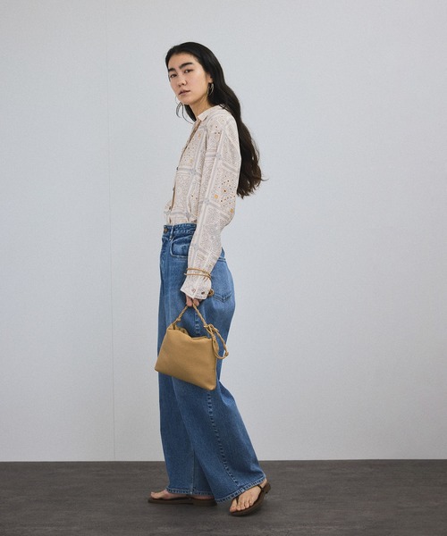 【SALON adam et Rope】スプリットレザードロストミニショルダー SALON adam et rope' ショルダーバッグ バッグ スプリットレザー