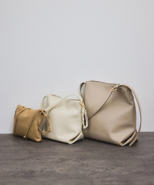 【SALON adam et Rope】スプリットレザードロストミニショルダー SALON adam et rope' ショルダーバッグ バッグ スプリットレザー