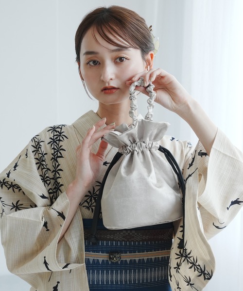 utatane(ウタタネ)の「巾着バッグ レザー調コード utatane 日本製 シャンパン(ハンドバッグ・レディース・シャンパン・FREE)」の12枚目の写真