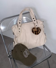 lilful（リルフル）の「【A4サイズ対応】2WAYクロスリングショルダーボストンバッグ　大容量（ショルダーバッグ）」