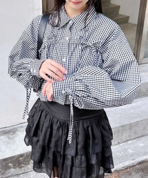 アソート胸リボンショートシャツ