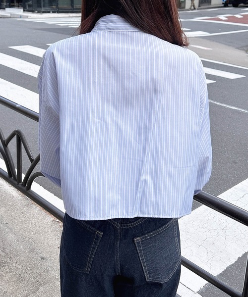 INGNI(イング)の「アソート胸リボンショートシャツ(シャツ/ブラウス・レディース・ブラック系その他3/ブルー系1/ホワイト系8・M)」の19枚目の写真