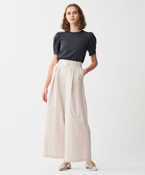 uncrave(アンクレイヴ)の「カラータイプライター ワイドパンツ(その他パンツ・レディース・ベージュ系/ピンク系/グレー系/ホワイト系/スカイブルー系・0/2/1)」の12枚目の写真