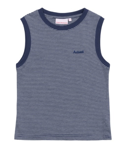 AMESWORLDWIDE（アメスワールドワイド）の「A'GEM/9 × .kom 『AMESWORLDWIDE/アメスワールドワイド』BASIC LOGO SLEEVELESS TEE /ベーシックロゴスリーブレスTEE（タンクトップ・レディース・ブルー/ブラック/ホワイト/ピンク・FREE）」の17枚目の写真
