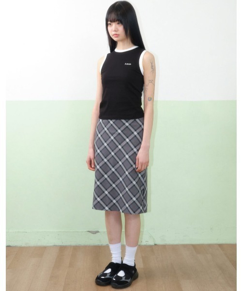 AMESWORLDWIDE（アメスワールドワイド）の「A'GEM/9 × .kom 『AMESWORLDWIDE/アメスワールドワイド』BASIC LOGO SLEEVELESS TEE /ベーシックロゴスリーブレスTEE（タンクトップ・レディース・ブルー/ブラック/ホワイト/ピンク・FREE）」の13枚目の写真