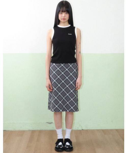 AMESWORLDWIDE（アメスワールドワイド）の「A'GEM/9 × .kom 『AMESWORLDWIDE/アメスワールドワイド』BASIC LOGO SLEEVELESS TEE /ベーシックロゴスリーブレスTEE（タンクトップ・レディース・ブルー/ブラック/ホワイト/ピンク・FREE）」の12枚目の写真