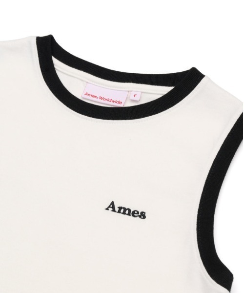 AMESWORLDWIDE（アメスワールドワイド）の「A'GEM/9 × .kom 『AMESWORLDWIDE/アメスワールドワイド』BASIC LOGO SLEEVELESS TEE /ベーシックロゴスリーブレスTEE（タンクトップ・レディース・ブルー/ブラック/ホワイト/ピンク・FREE）」の22枚目の写真