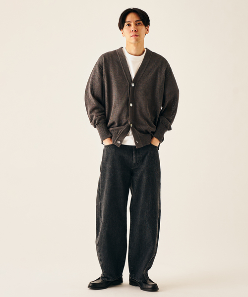 417 EDIFICE（フォーワンセブンエディフィス）の「LE JAPON NIIGATA 和紙ブレンドカーディガン（カーディガン/ボレロ・メンズ・ブルー系その他/ブラウン/サックスブルー/チャコールグレー/ベージュ・LARGE/MEDIUM/SMALL）」の7枚目の写真