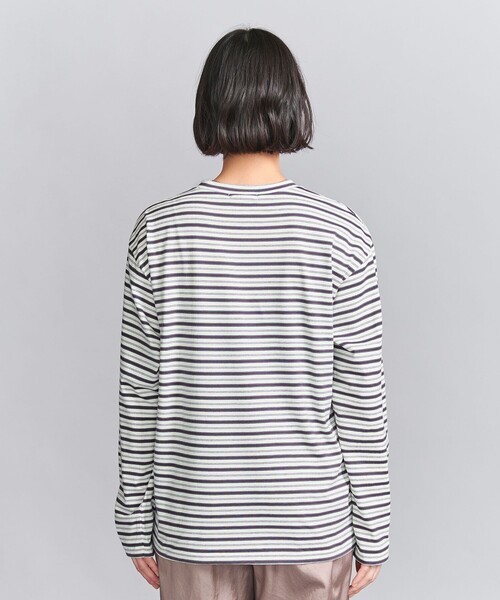 BEAUTY&YOUTH UNITED ARROWS(ビューティーアンドユースユナイテッドアローズ)の「コットンボーダー ロングスリーブ Tシャツ(Tシャツ/カットソー・レディース・オフホワイト/ロイヤルブルー/ダークブラウン・FREE)」の15枚目の写真
