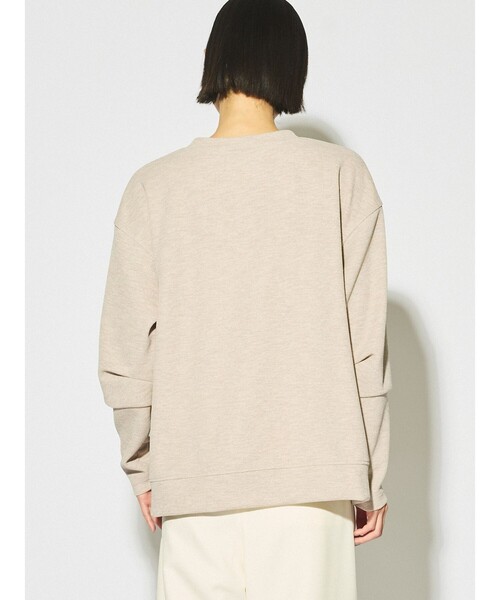 MIDIUMISOLID(ミディウミソリッド)の「MIDIUMISOLID for Ladies タックスリーブワイドプルオーバー(Tシャツ/カットソー・レディース・チャコールグレー/ベージュ/イエロー・FREE)」の10枚目の写真