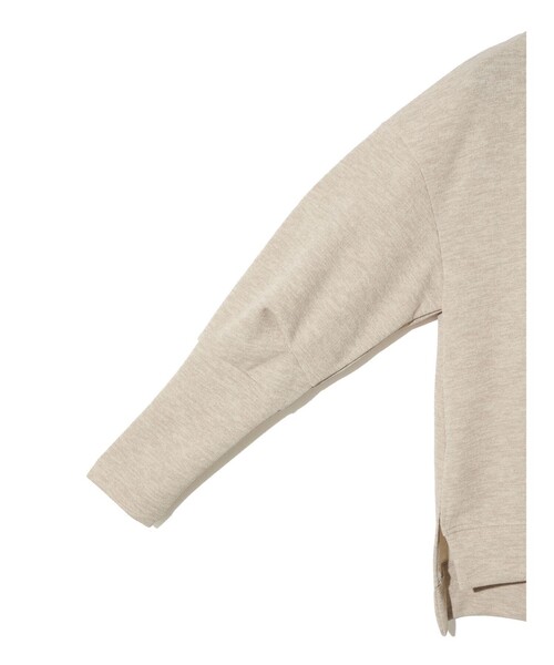 MIDIUMISOLID(ミディウミソリッド)の「MIDIUMISOLID for Ladies タックスリーブワイドプルオーバー(Tシャツ/カットソー・レディース・チャコールグレー/ベージュ/イエロー・FREE)」の16枚目の写真