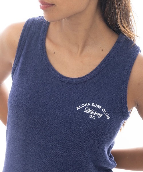 BILLABONG(ビラボン)の「BILLABONG レディース 【CHILLWEAR】 PILE TANK TOP タンクトップ 【2025年春夏モデル】/ビラボンワンポイントロゴ刺繍タンクトップ(タンクトップ・レディース・グレー/ネイビー/ホワイト・MEDIUM)」の10枚目の写真