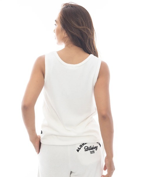 BILLABONG(ビラボン)の「BILLABONG レディース 【CHILLWEAR】 PILE TANK TOP タンクトップ 【2025年春夏モデル】/ビラボンワンポイントロゴ刺繍タンクトップ(タンクトップ・レディース・グレー/ネイビー/ホワイト・MEDIUM)」の4枚目の写真