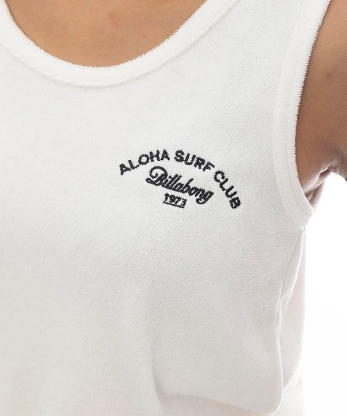 BILLABONG(ビラボン)の「BILLABONG レディース 【CHILLWEAR】 PILE TANK TOP タンクトップ 【2025年春夏モデル】/ビラボンワンポイントロゴ刺繍タンクトップ(タンクトップ・レディース・グレー/ネイビー/ホワイト・MEDIUM)」の5枚目の写真