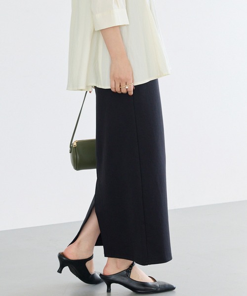 LAVEANGE（ラビアンジェ）の「ポンチナロースカート（スカート・レディース・ライトベージュ/ブラック・LL/M/4L/3L）」の19枚目の写真