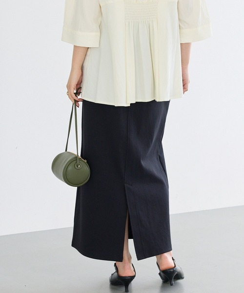 LAVEANGE（ラビアンジェ）の「ポンチナロースカート（スカート・レディース・ライトベージュ/ブラック・LL/M/4L/3L）」の20枚目の写真