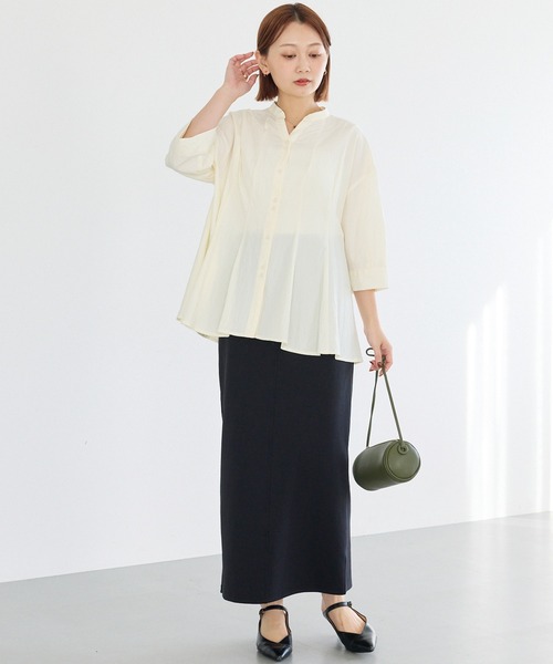 LAVEANGE（ラビアンジェ）の「ポンチナロースカート（スカート・レディース・ライトベージュ/ブラック・LL/M/4L/3L）」の22枚目の写真