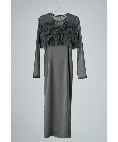 niana オケージョンワンピース タフタチュールベストセットドレス タフタチュールベストセットドレス 3点セット ボレロ ブラウス