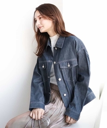 MK MICHEL KLEIN | デニムライクジャケット(デニムジャケット)