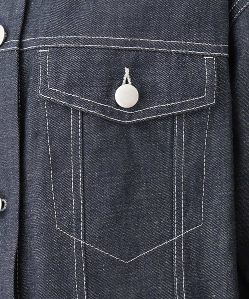 MK MICHEL KLEIN（エムケーミッシェルクラン）の「デニムライクジャケット（デニムジャケット・レディース・ネイビー・38）」の19枚目の写真