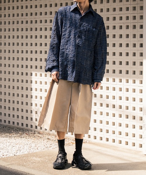 Nanmo.（ナンモ）の「SEERSUCKER LONG SHIRT / シアサッカーロング