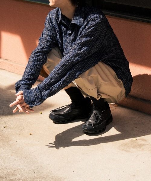 Nanmo.（ナンモ）の「SEERSUCKER LONG SHIRT / シアサッカーロング