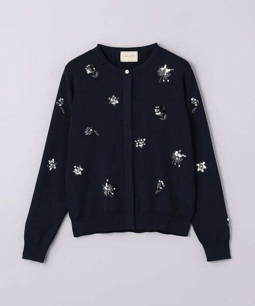 UNITED ARROWS（ユナイテッドアローズ）の「フラワー ビジュー カーディガン（カーディガン/ボレロ・レディース・ブラック/ライトブルー/ネイビー・FREE）」の12枚目の写真