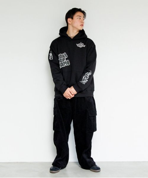 GLAZOS（グラソス）の「【大人向けサイズあり】【毛玉になりにくい】裏起毛・ブラックコレクション（スウェット・キッズ・チャコールグレー/ブラウン系その他/ブラック/マルチ/ダークグレー・S/M/L/LL）」の8枚目の写真