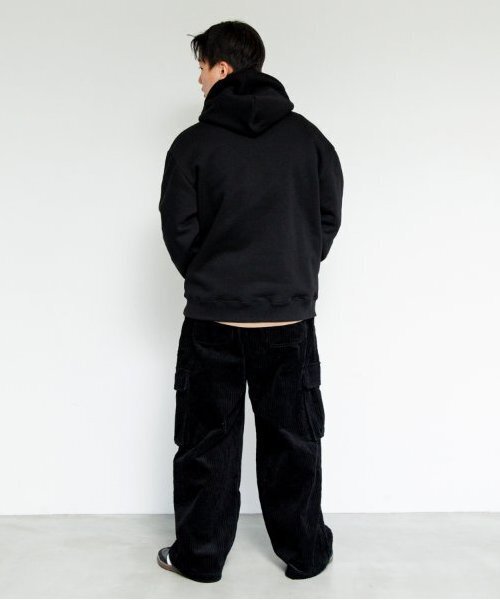 GLAZOS（グラソス）の「【大人向けサイズあり】【毛玉になりにくい】裏起毛・ブラックコレクション（スウェット・キッズ・チャコールグレー/ブラウン系その他/ブラック/マルチ/ダークグレー・S/M/L/LL）」の10枚目の写真