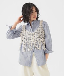 B:MING by BEAMS | 2WAY マクラメ ビスチェ(ベスト)