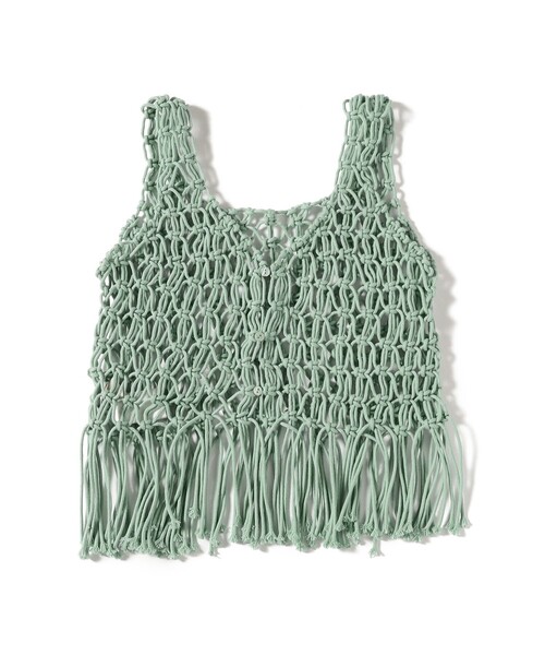 B:MING by BEAMS（ビーミングバイビームス）の「2WAY マクラメ ビスチェ（ベスト・レディース・ブルー系その他2/ブラック/ホワイト系その他5・ONE SIZE）」の18枚目の写真