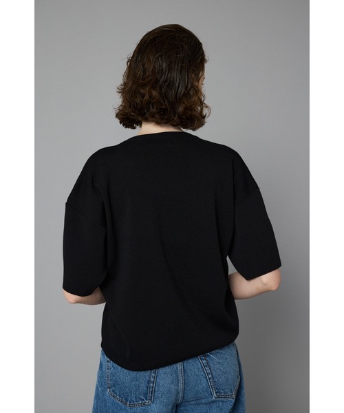HeRIN.CYE（ヘリンドットサイ）の「Box silhouette tops　　ボックスシルエットトップス（ニット/セーター・レディース・ホワイト/レッド/ブラック・FREE）」の6枚目の写真