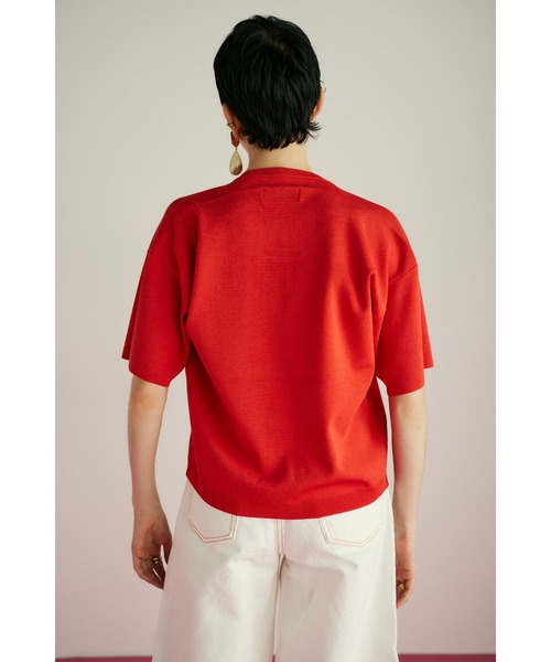 HeRIN.CYE（ヘリンドットサイ）の「Box silhouette tops　　ボックスシルエットトップス（ニット/セーター・レディース・ホワイト/レッド/ブラック・FREE）」の9枚目の写真