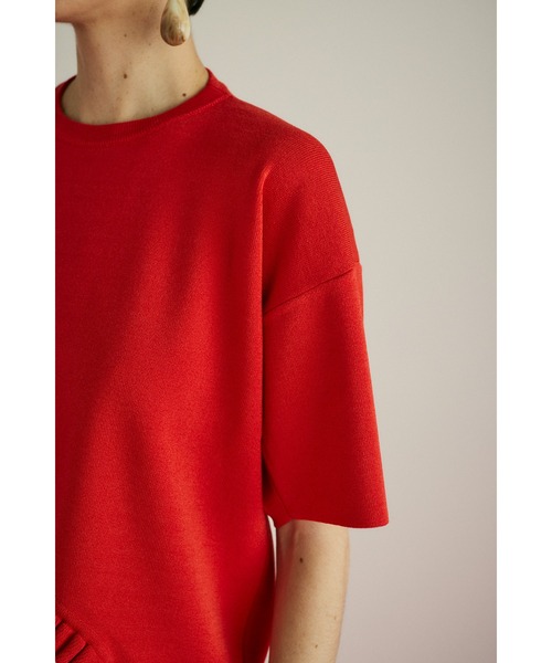 HeRIN.CYE（ヘリンドットサイ）の「Box silhouette tops　　ボックスシルエットトップス（ニット/セーター・レディース・ホワイト/レッド/ブラック・FREE）」の11枚目の写真