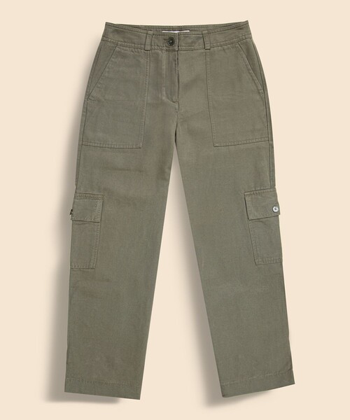 BROOKS BROTHERS(ブルックスブラザーズ)の「リヨセル クロップド ソフトカーゴパンツ(カーゴパンツ・レディース・カーキオリーブ・2/4/0)」の6枚目の写真