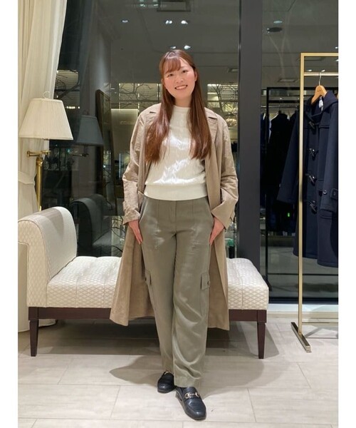 BROOKS BROTHERS(ブルックスブラザーズ)の「リヨセル クロップド ソフトカーゴパンツ(カーゴパンツ・レディース・カーキオリーブ・2/4/0)」の13枚目の写真