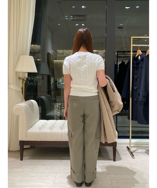 BROOKS BROTHERS(ブルックスブラザーズ)の「リヨセル クロップド ソフトカーゴパンツ(カーゴパンツ・レディース・カーキオリーブ・2/4/0)」の14枚目の写真