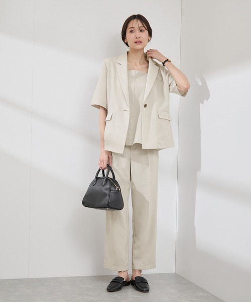 ROPE' PICNIC（ロペピクニック）の「【吸水速乾・防シワ】エフォートレスリラックスビスチェ（キャミソール・レディース・ベージュ/チャコールグレー/ライトグレー・38）」の22枚目の写真