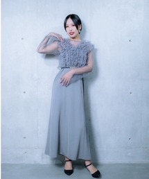 Paradipe Picnicパラダイスピクニック花柄ドット半袖チュニックドレス Paradipe Picnicパラダイスピクニック花柄ドット半袖チュニック
