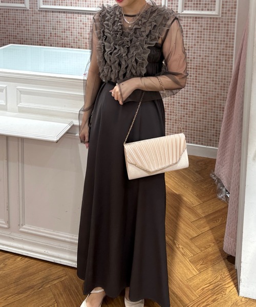 Cupid Heart(キューピッドハート)の「【Cupid Heart】結婚式用!3wayセットドレス(ドレス・レディース・ブラウン/ブラック/グレー/ネイビー/カーキ・MEDIUM/LARGE/SMALL)」の15枚目の写真